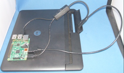 Extra image of USB/Power & HDMI cable/lead Set Atrix Lapdock to Raspberry Pi A/B etc. plus Real Time Clock with SuperCaps